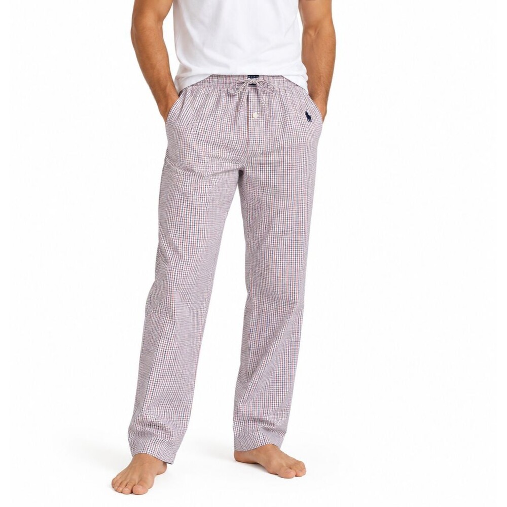 Men's Polo Ralph Lauren Sleep Pants XL Lounge PJs Comfort Cotton Red White Blue